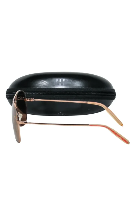 Mosley Tribes - Rose Gold Aviator Frames w/ Dark Brown Lens Sunglasses