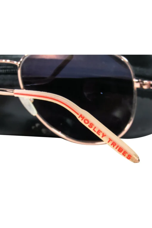 Mosley Tribes - Rose Gold Aviator Frames w/ Dark Brown Lens Sunglasses