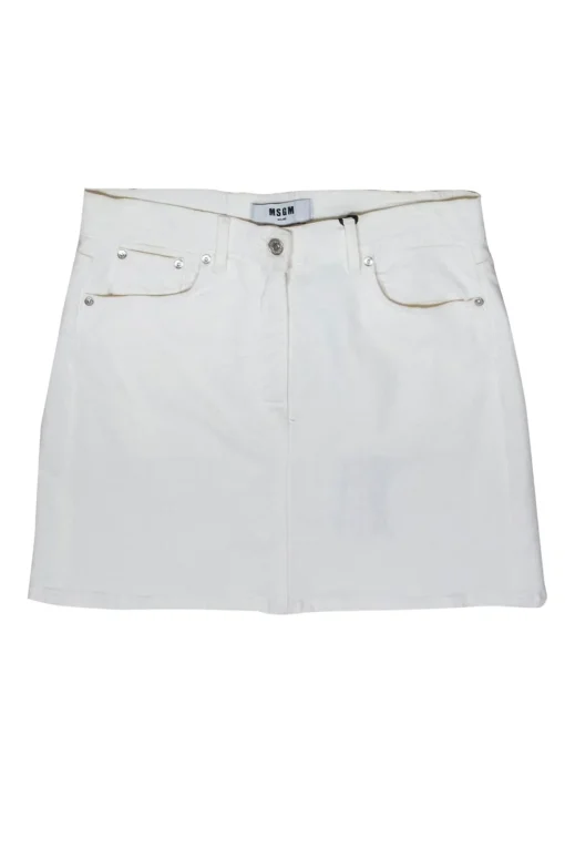 MSGM - White Mini Skirt Sz 8