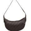 Nakedvice - Brown & Grey Monogram Leather Shoulder Bag