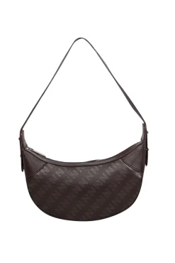 Nakedvice - Brown & Grey Monogram Leather Shoulder Bag