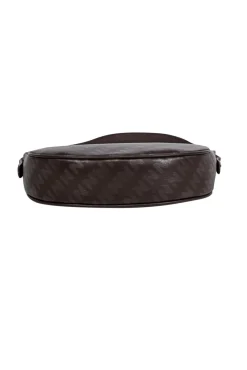 Nakedvice - Brown & Grey Monogram Leather Shoulder Bag