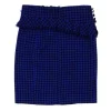 Nanette Lepore - Black & Blue Houndstooth Peplum Skirt Sz 10