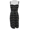 Nanette Lepore - Black & Cream Print Cotton Blend Dress Sz 6