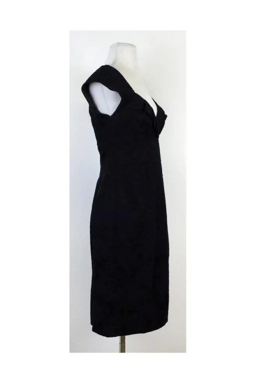 Nanette Lepore - Black & Navy Brocade Dress Sz 2