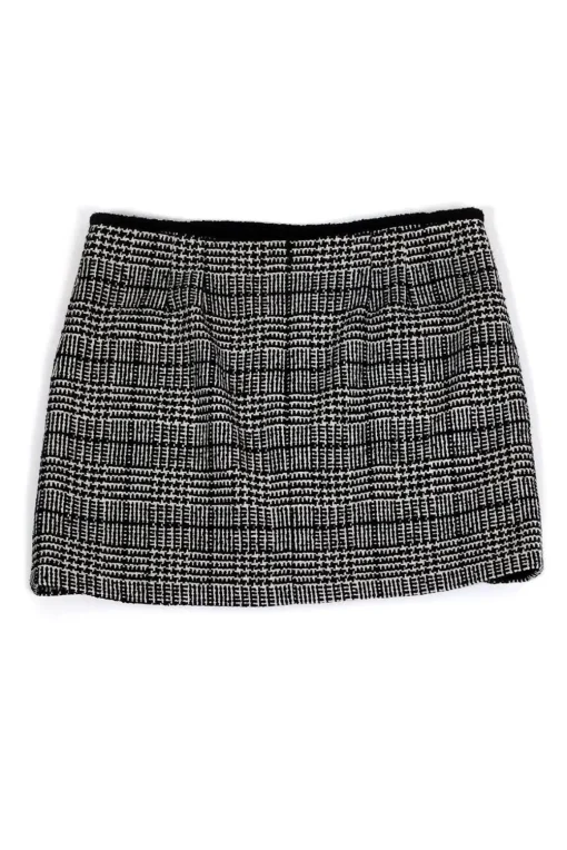 Nanette Lepore - Black & White Tweed Skirt Sz 12