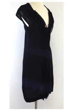 Nanette Lepore - Black Knit Silk Blend Dress Sz S