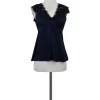 Nanette Lepore - Blue & Black Silk Blouse Sz 4