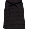 Nanette Lepore - Brown & Black Satin Skirt Sz 2