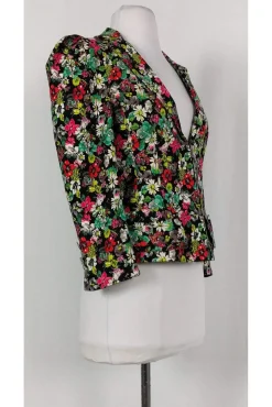 Nanette Lepore - Floral Zip Blazer Sz 2