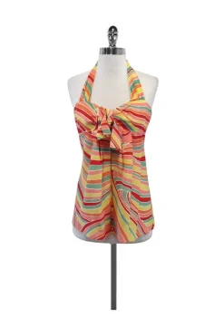Nanette Lepore - Multicolor Silk Halter Top Sz 0