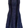 Nanette Lepore - Navy & White Speckled Knit Dress Sz 6
