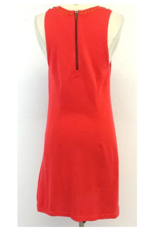Nanette Lepore - Orange Beaded Dress Sz M