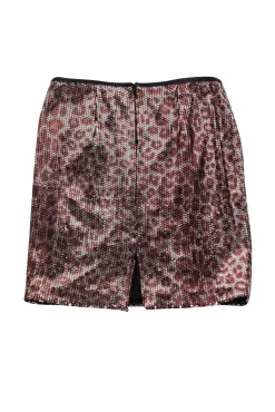 Nanette Lepore - Pink & Silver Sequin Skirt Sz 4