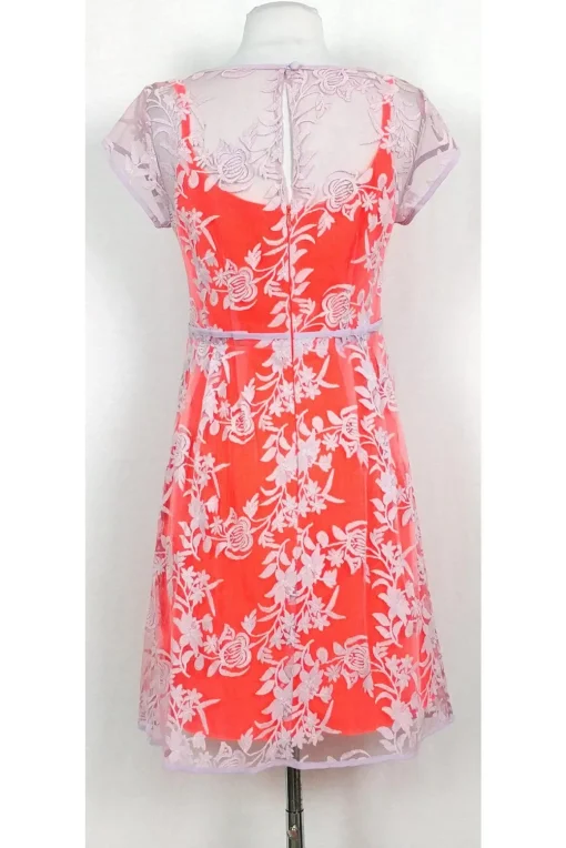 Nanette Lepore - Purple & Orange Patterned Dress Sz 4