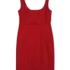 Nanette Lepore - Red Sleeveless Waist Bow Dress Sz 4