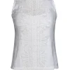 Nanette Lepore - White Eyelet Tank Top Sz 0