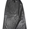 Nanushka - Black Faux Leather Button Front Maxi Skirt Sz M