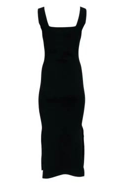 Nanushka - Black Stretch Knit Sleeveless Midi Dress Sz S