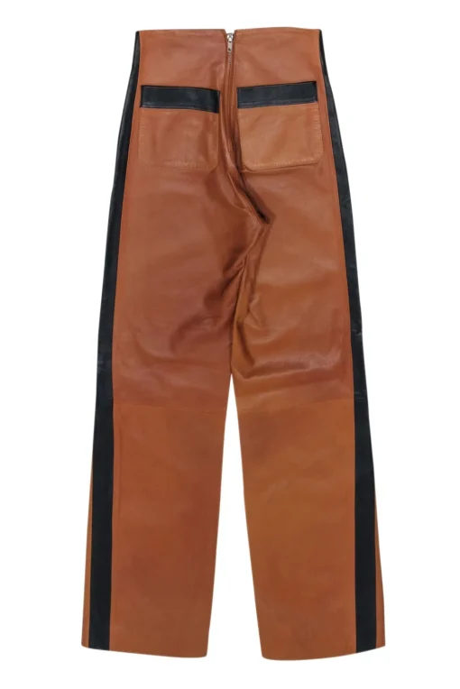 Napoleon - Tan & Black Leather Pants Sz XS