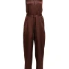 Nicholas - Maroon & Black Snake Print Sleeveless Jumpsuit Sz 4