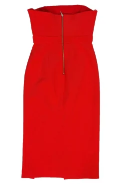 Nicholas - Orange Strapless Dress Sz 6