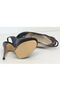 Nicholas Kirkwood - Black Patent Leather Platform Slingbacks Sz 7
