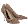 Nicholas Kirkwood - Brown Leather Laser Cut Floral Pumps Sz 7.5