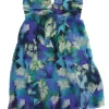 Nicole Miller - Abstract Print Silk Strapless Dress Sz 0