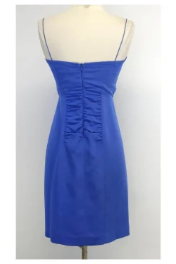 Nicole Miller - Blue Silk Blend Spaghetti Strap Dress Sz 6
