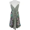 Nicole Miller - Multicolor Spaghetti Strap Silk Dress Sz 0