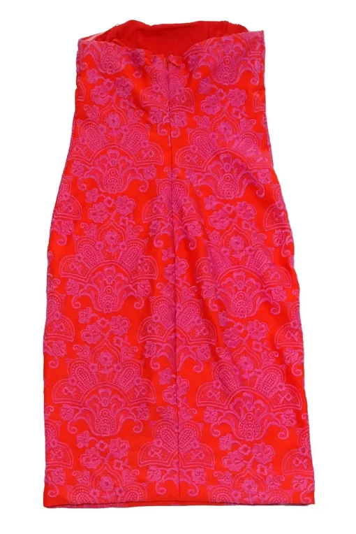 Nicole Miller - Orange & Purple Embroidery Dress Sz 6