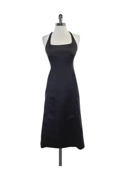 Nicole Miller - Slate Crisscross Back Midi Dress Sz 2