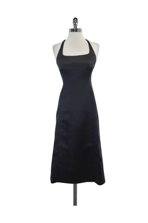 Nicole Miller - Slate Crisscross Back Midi Dress Sz 2