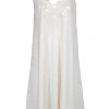 Nicole Miller - White Sleeveless Sequin Dress Sz L