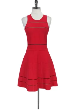 Nicole Miller Artelier - Hot Pink Flared Dress Sz S