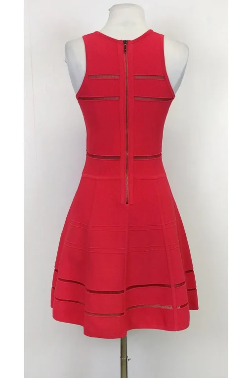 Nicole Miller Artelier - Hot Pink Flared Dress Sz S