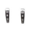 No Label - 14k White Gold Necklace & Earring Set