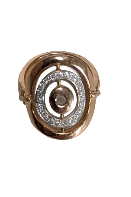 No Label - Rose Gold Oval Ring Sz 5