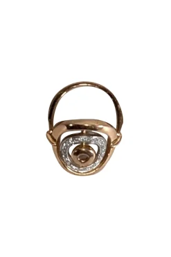 No Label - Rose Gold Oval Ring Sz 5