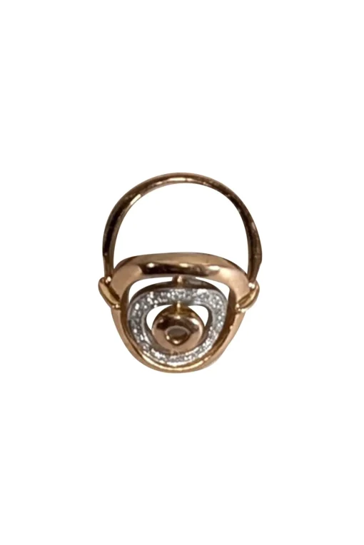 No Label - Rose Gold Oval Ring Sz 5
