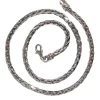 No Label - Sterling Silver Wheat Chain Bracelet