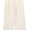 Oscar de la Renta - Beige Silk High Rise Pants Sz 8