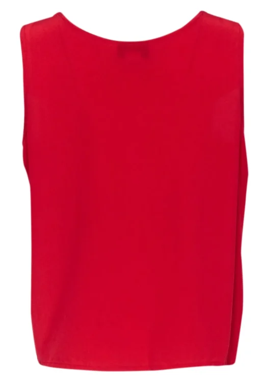 Oscar de la Renta - Red Silk Tank Sz L