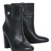 Paige - Back Pebbled Leather Heeled Ankle Booties Sz 7.5