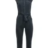 Paige - Black Wash Denim Jumpsuit Sz 2