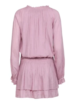 Paige - Lavender Crinkled Drop-Waist Peasant Dress Sz L
