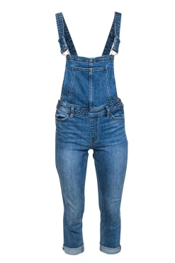 Paige - Medium Wash Denim Skinny Fit Overalls Sz 25