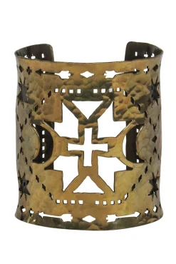 Pamela Love - Brass Large Laser Cut Print Cuff Bracelet