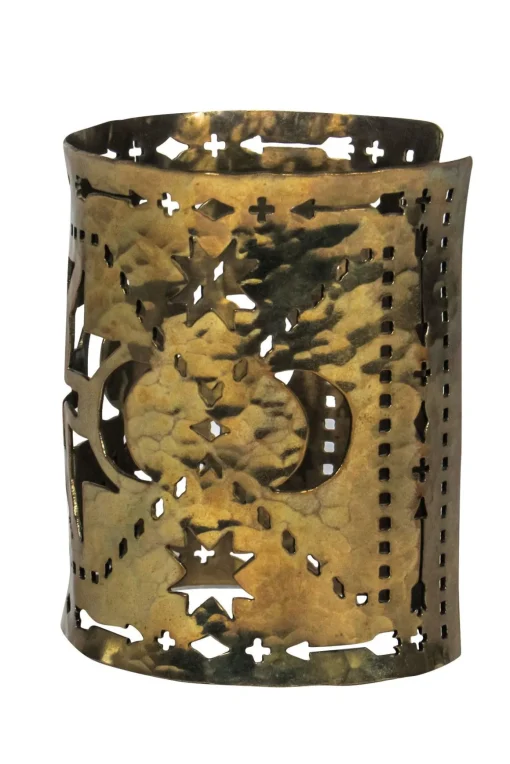Pamela Love - Brass Large Laser Cut Print Cuff Bracelet